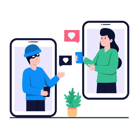 Application de rencontres en ligne  Illustration