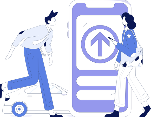 Application de réservation de taxi  Illustration