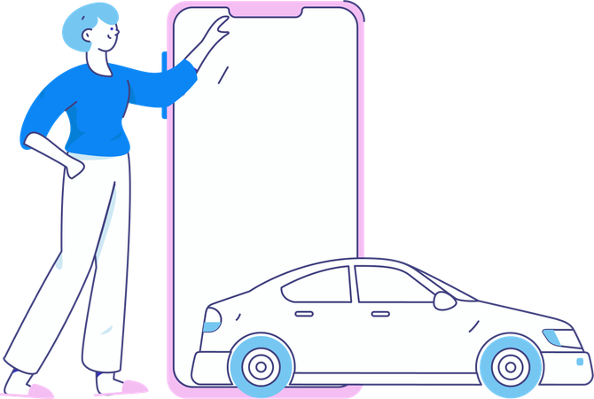 Application de réservation de taxi  Illustration