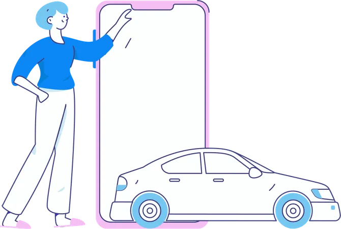 Application de réservation de taxi  Illustration