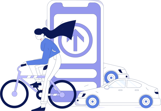 Application de réservation de taxi en ligne  Illustration