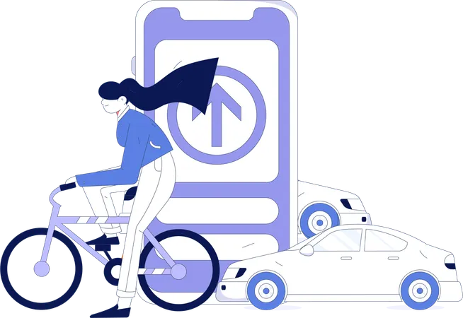 Application de réservation de taxi en ligne  Illustration