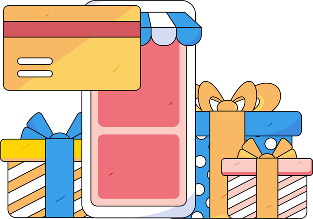 Application d'achat en ligne  Illustration