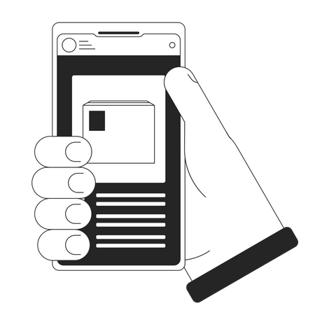 Application de suivi des colis  Illustration