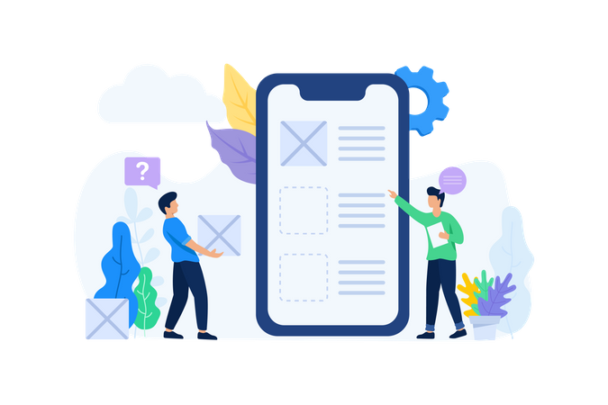 Application development  Illustration