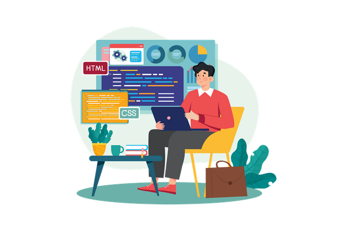 Application development  Illustration
