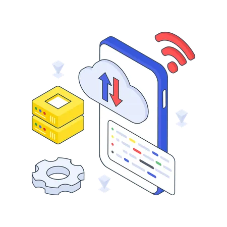 Application hosting  Illustration