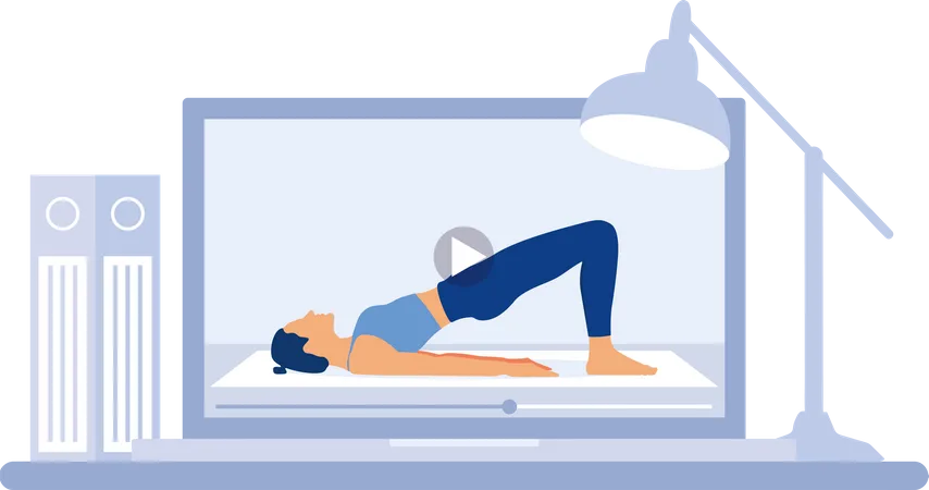 Application de yoga  Illustration