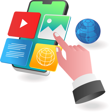Applications pour smartphones  Illustration
