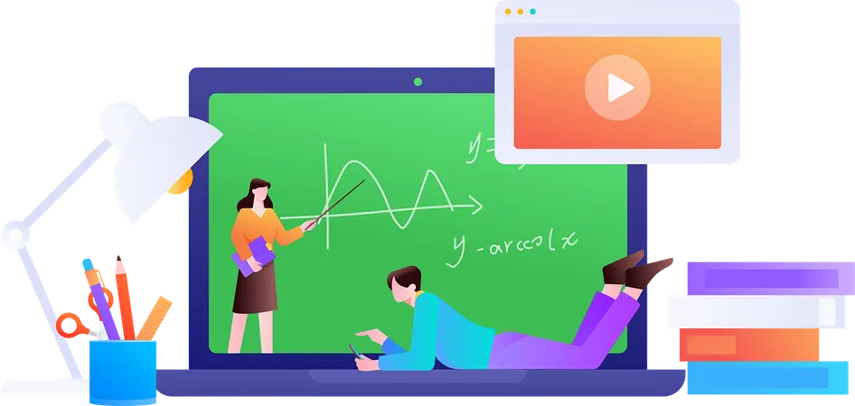 Apprentissage numérique  Illustration