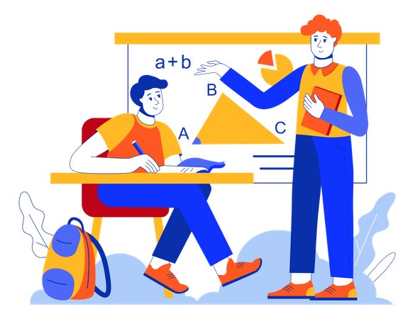 Apprentissage scolaire  Illustration