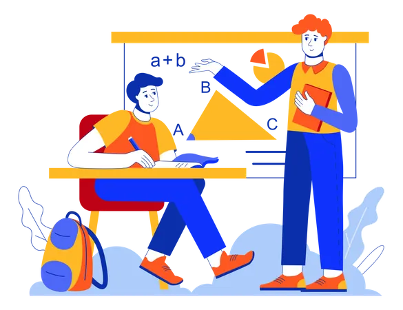 Apprentissage scolaire  Illustration