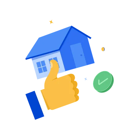 Approbation du prêt immobilier  Illustration