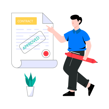 Approval contract  Illustration