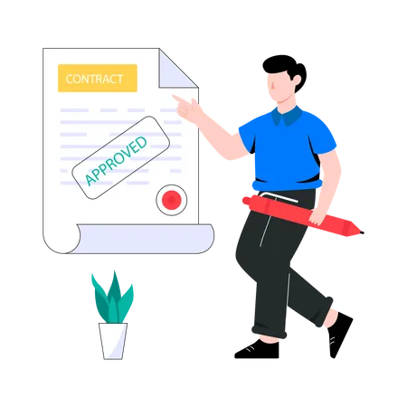 Approval contract  Illustration