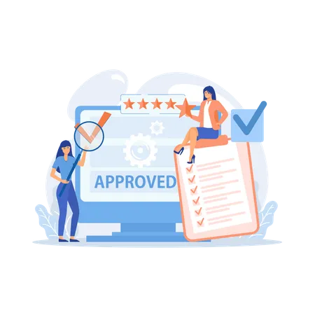 Approval mark  Illustration