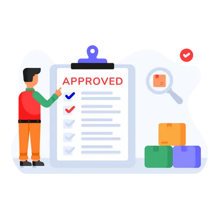 Approved Product Checklist Illustration