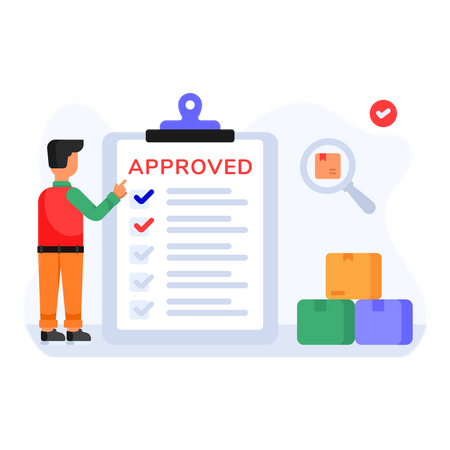 Approved Product Checklist  Illustration