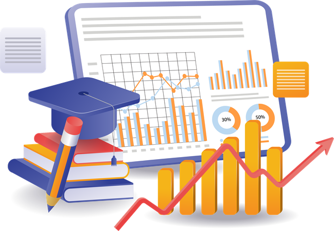 Aprenda a analizar datos comerciales  Ilustración