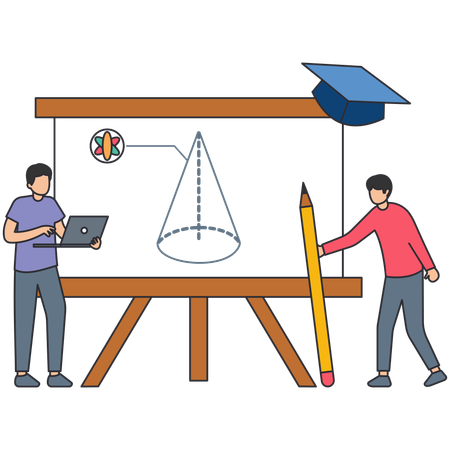 Aprendizaje digital o científico de datos  Ilustración