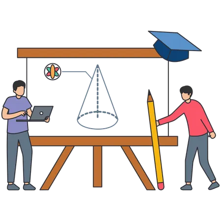 Aprendizaje digital o científico de datos  Ilustración