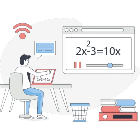 El aprendizaje de los estudiantes con el aula digital  Ilustración