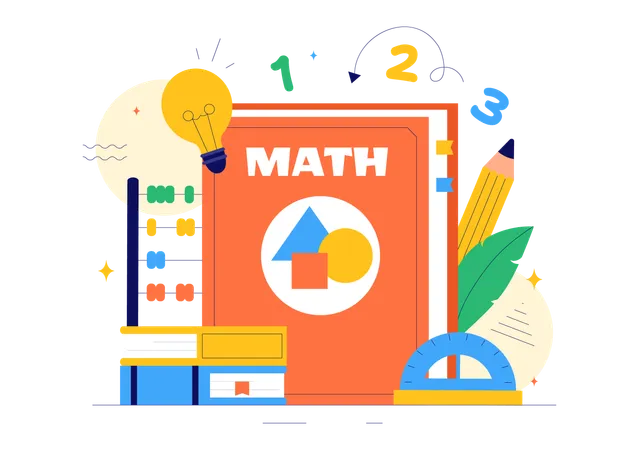 Aprendizaje de las matemáticas  Ilustración