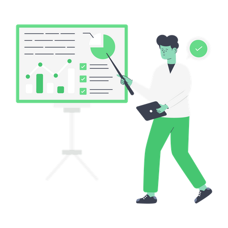 Apresentação de negócios  Illustration