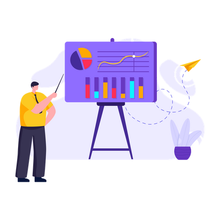 Apresentação de negócios  Ilustração
