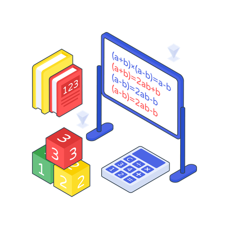 Apresentação de matemática  Ilustração