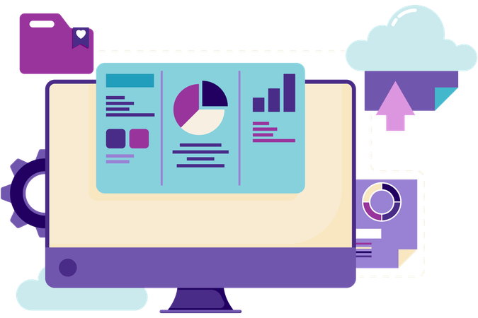 Apresentações on-line usando diagramas  Ilustração