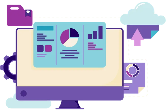 Apresentações on-line usando diagramas  Ilustração