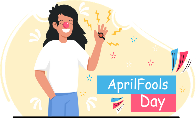 April Fool Celebrations  Illustration