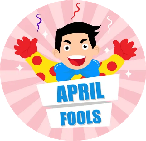 April Fool Celebrations Illustration