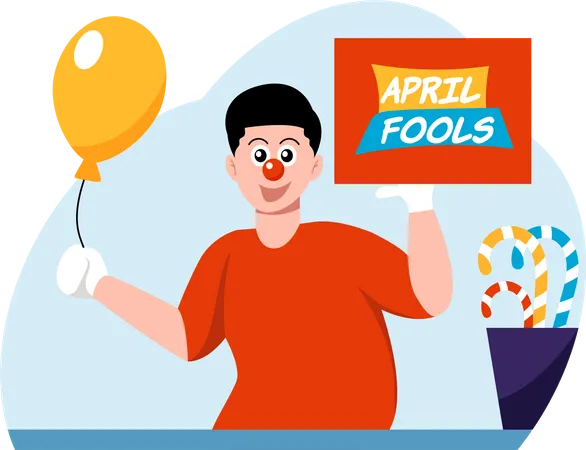 April Fool Celebrations  Illustration