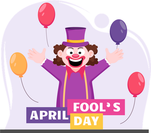 April Fool Celebrations  Illustration