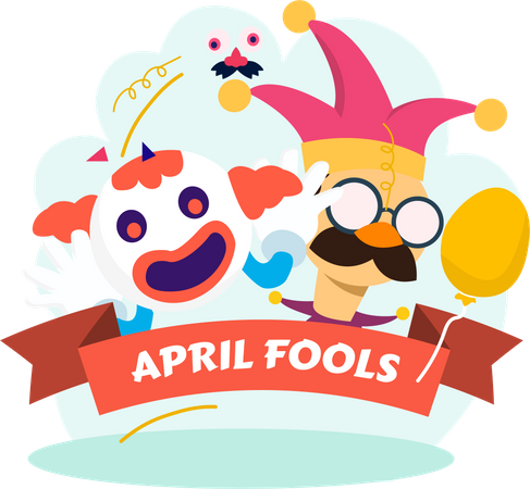 April Fool Celebrations  Illustration