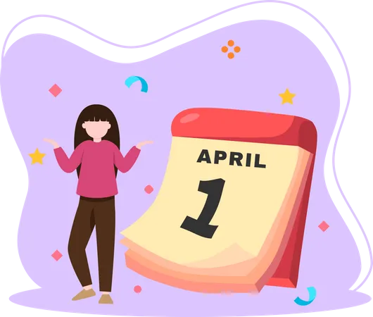 April Fool Celebrations  Illustration