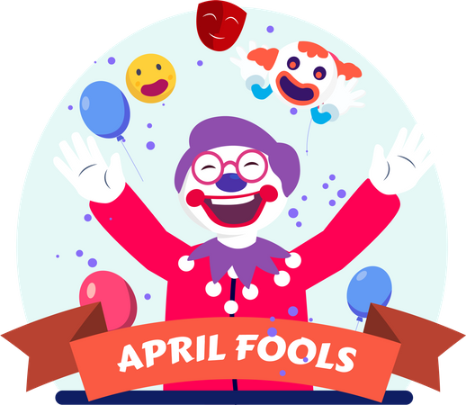 April Fool Celebrations  Illustration