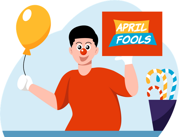 April Fool Celebrations  Illustration