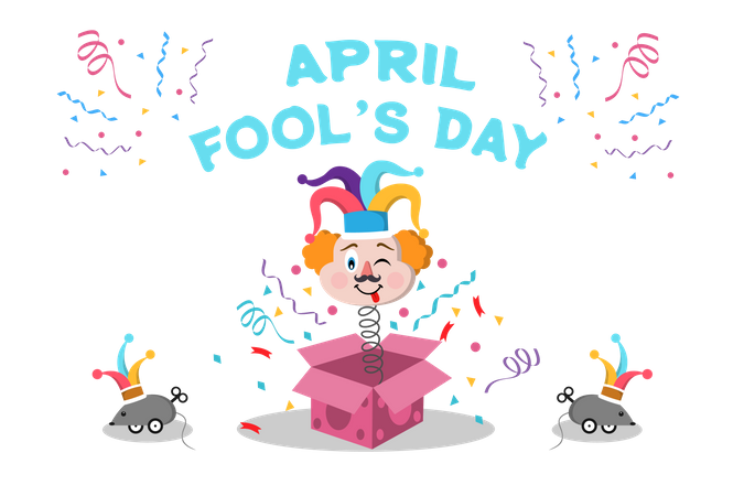 April Fool Day Illustration