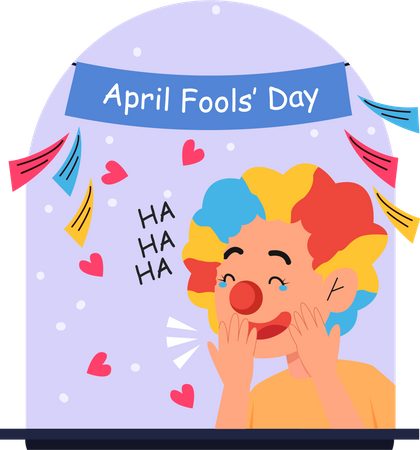 April fool day Illustration