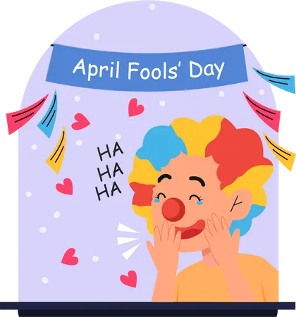 April fool day Illustration