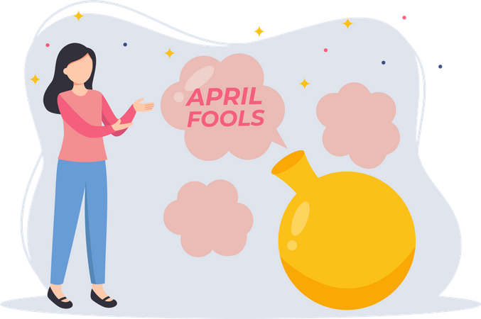 April Fools day  Illustration