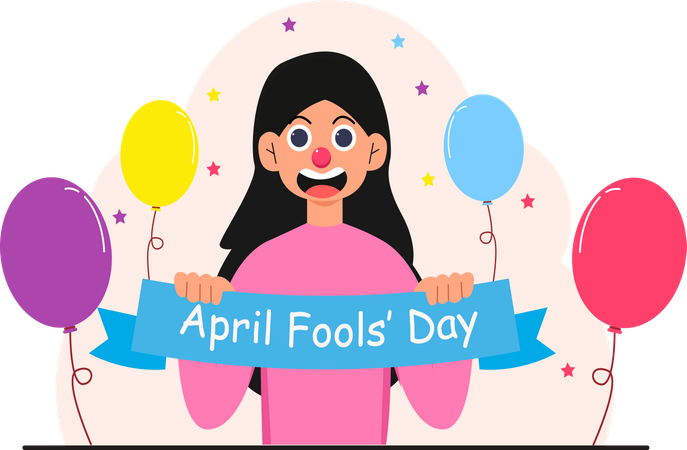 April Fools day  Illustration