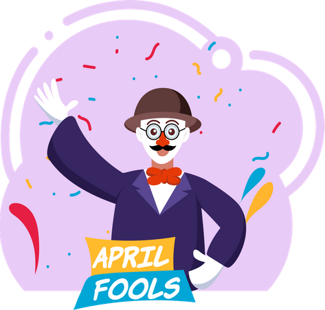 April Fools day  Illustration