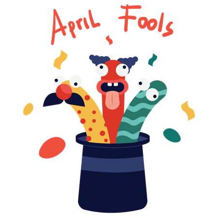 Aprilscherz-Box  Illustration