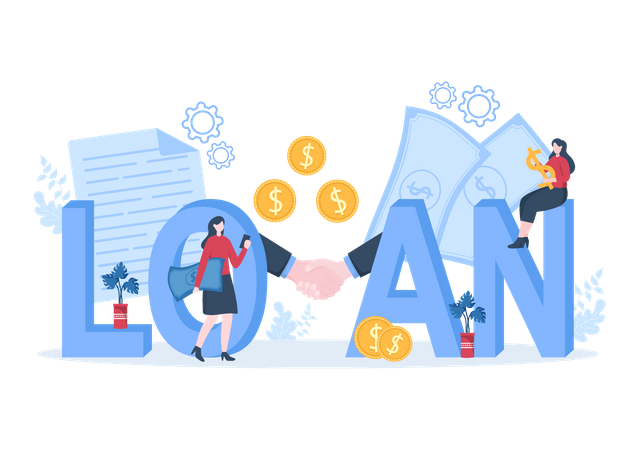 Aprovação de empréstimo  Illustration