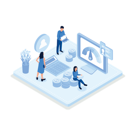 Aprovação de empréstimo  Illustration