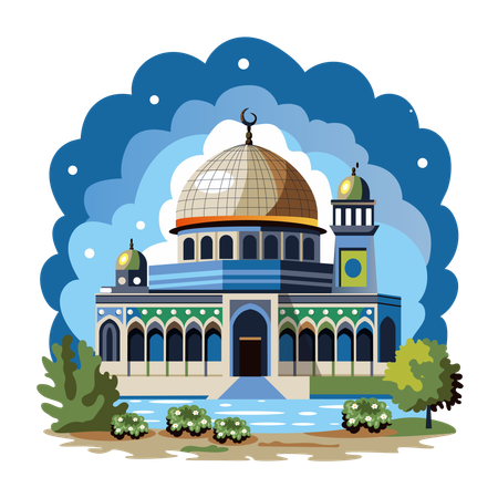 Aqsa-Moschee  Illustration